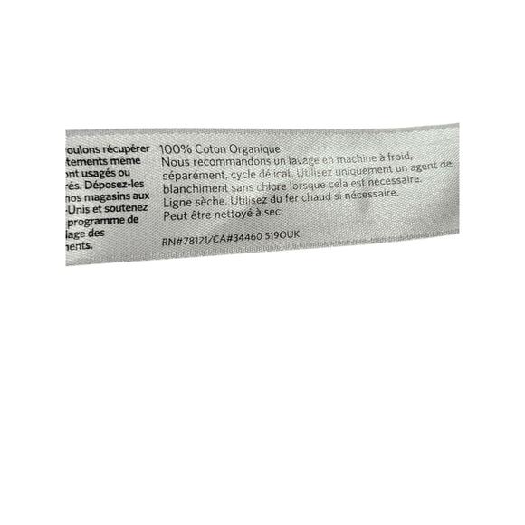 Eileen Fisher Gray/White Fine Organic Cotton Bateau NK Tunic LG - Picture 8 of 8